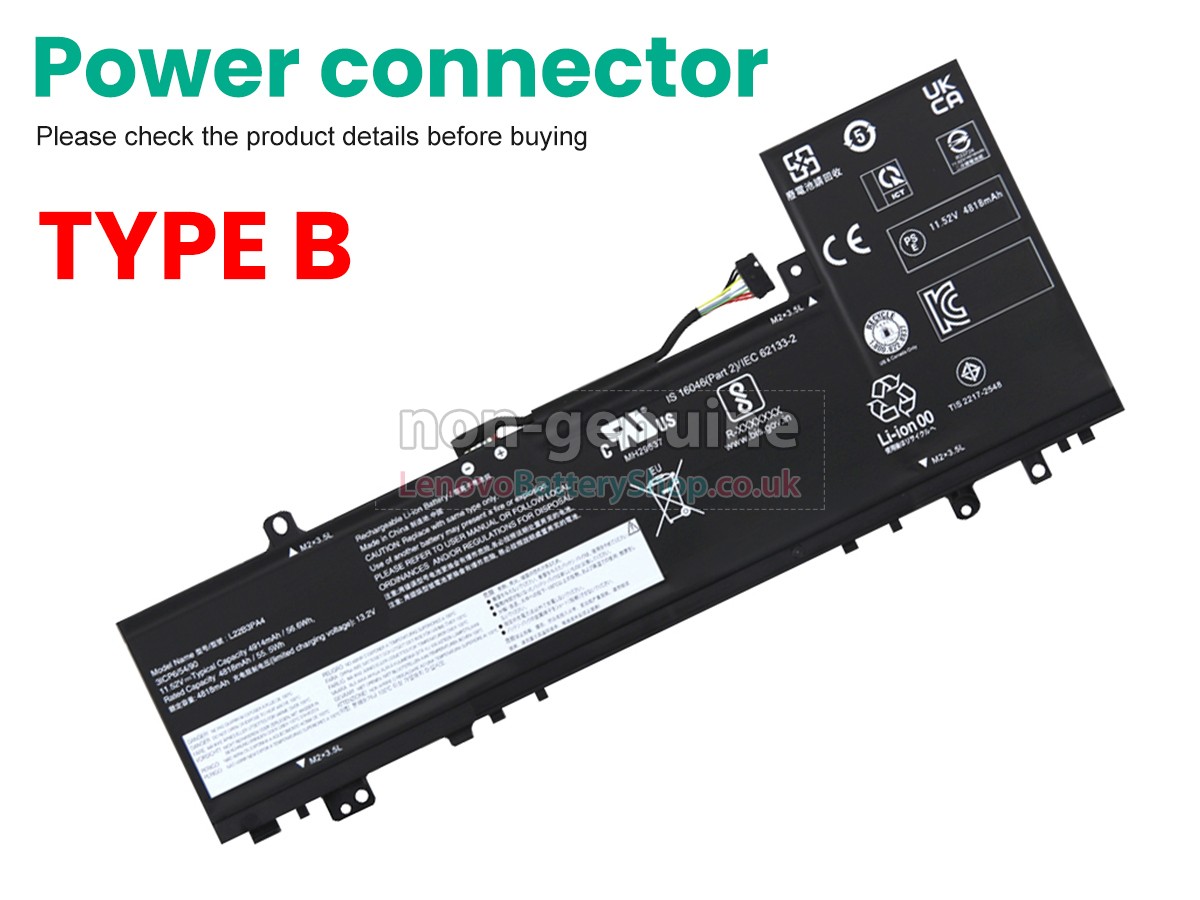 Replacement battery for Lenovo IdeaPad SLIM 5 14ABR8-82XE007GMB