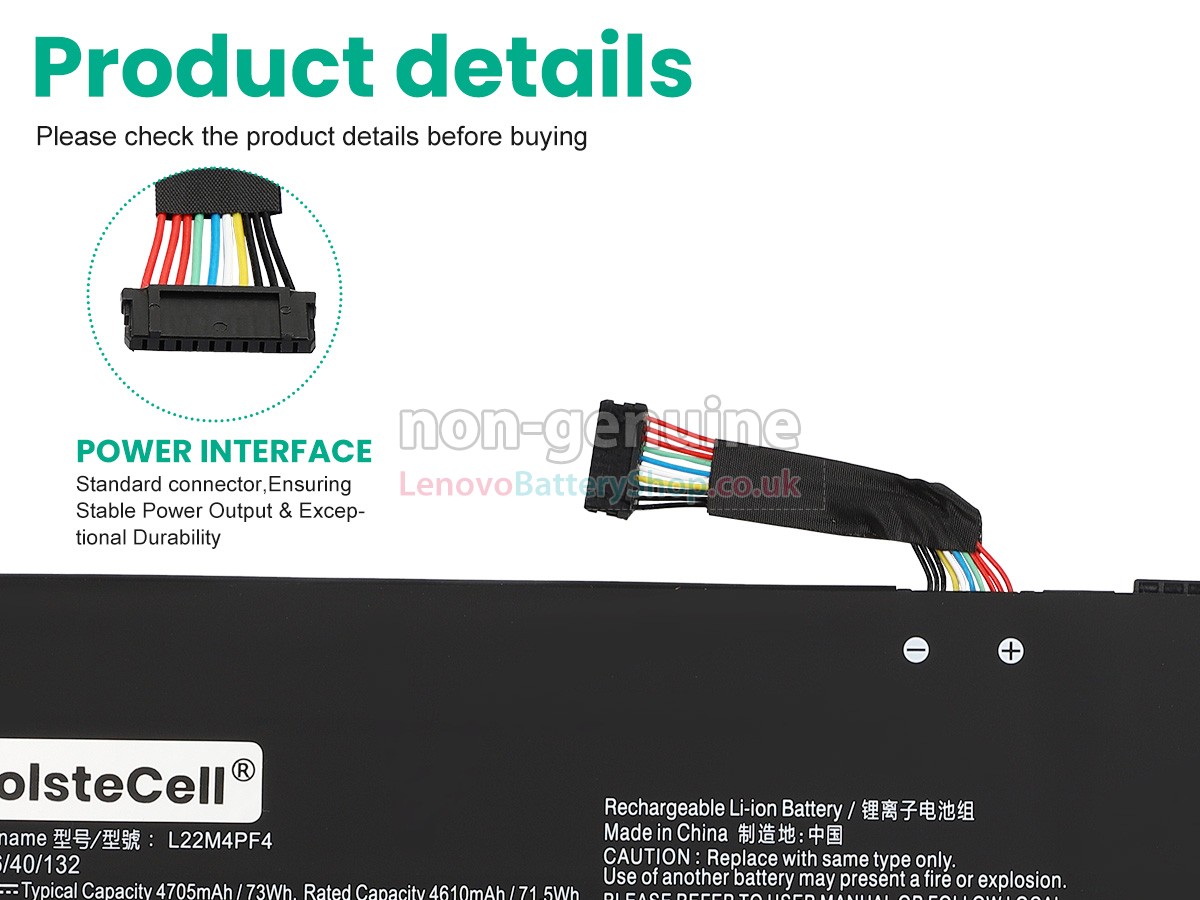 Replacement battery for Lenovo YOGA PRO 7 14AHP9-83E3003DRA