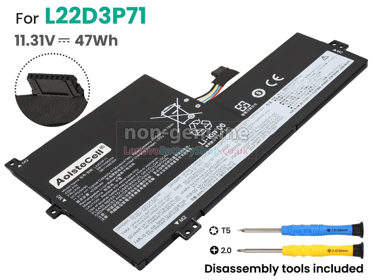 Replacement battery for Lenovo 100W GEN 4-82VK0001GM