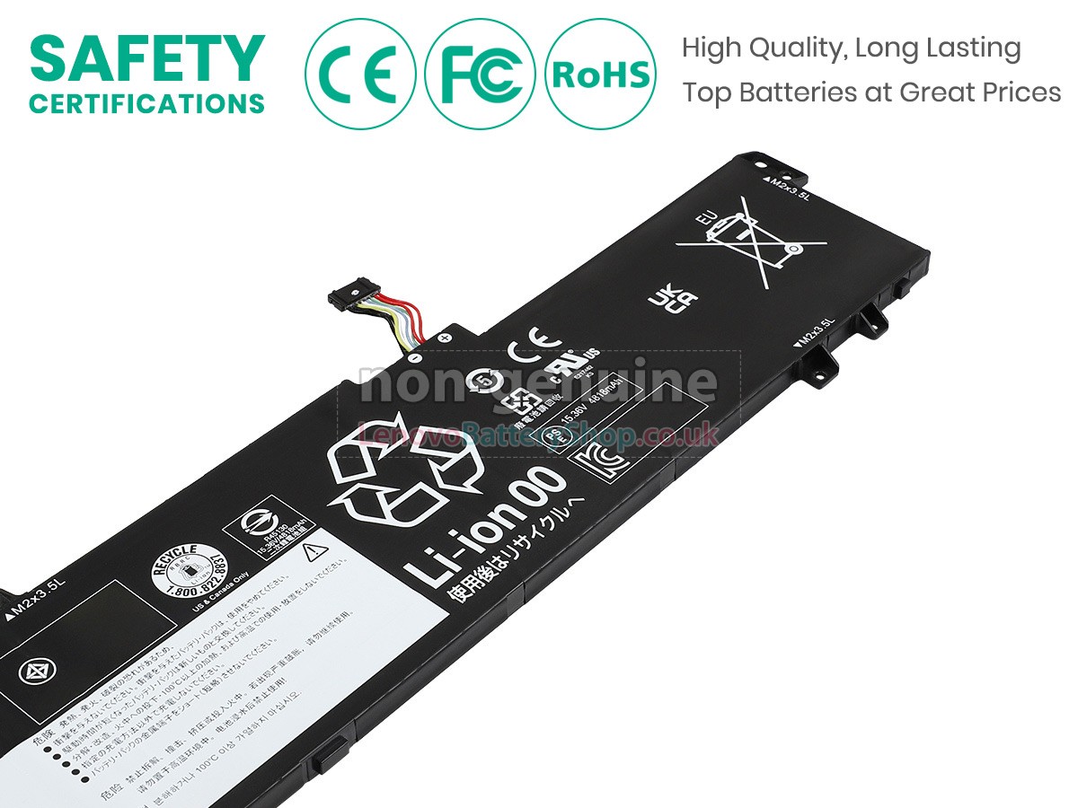 Replacement battery for Lenovo 5B11K39349