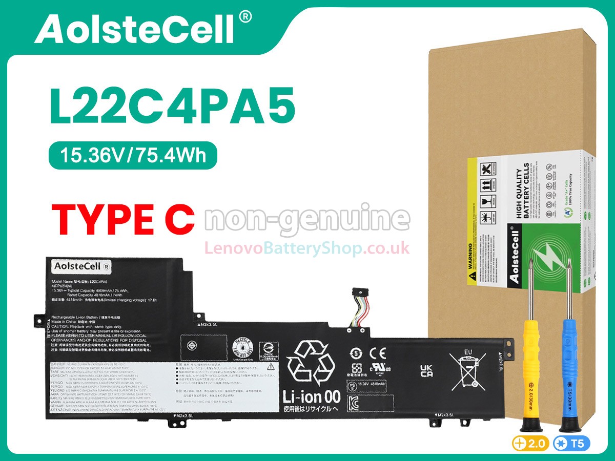 Replacement battery for Lenovo IdeaPad SLIM 5 16ABR8-82XG001KUK