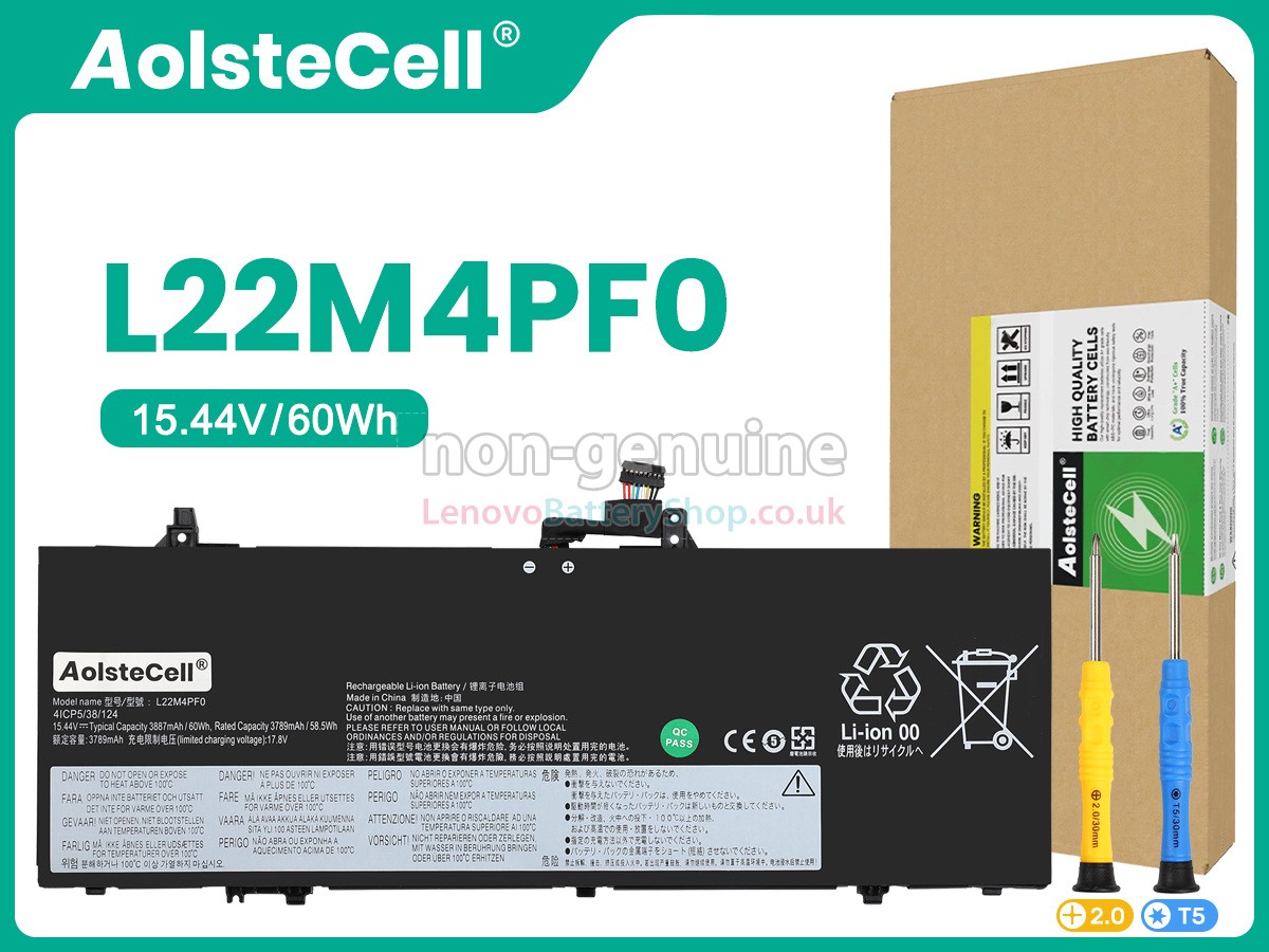 Replacement battery for Lenovo L22M4PF0