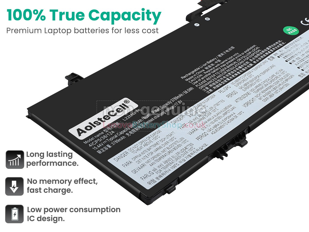Replacement battery for Lenovo L22M4PF0