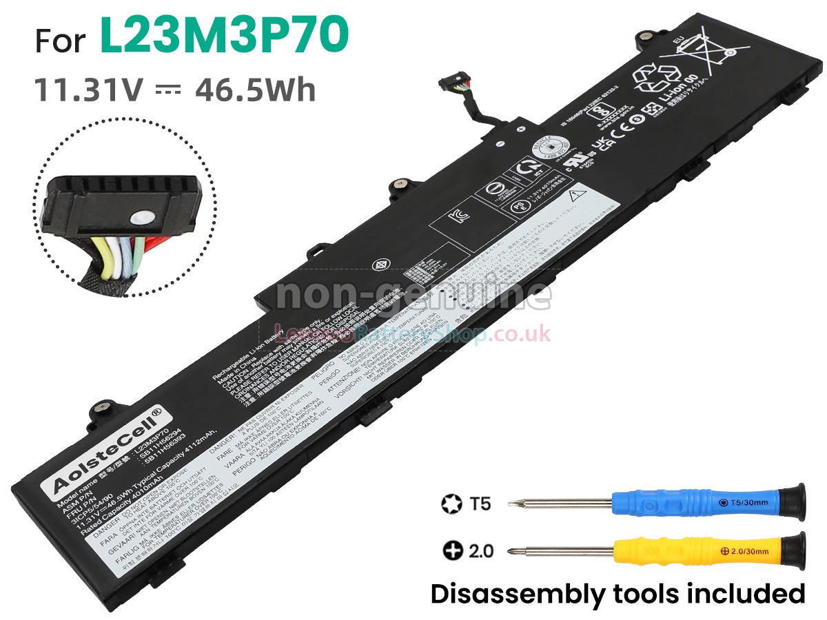 Replacement battery for Lenovo 5B11H56394
