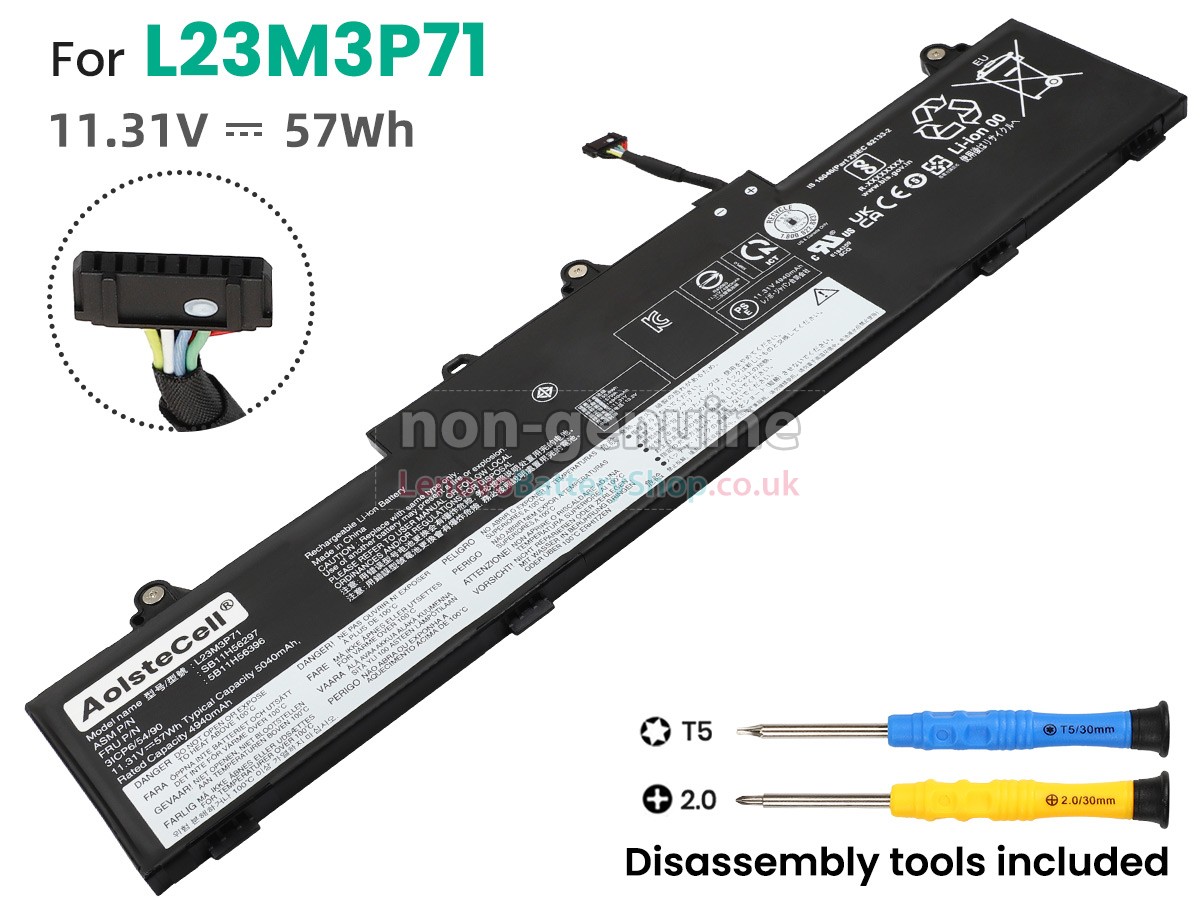Replacement battery for Lenovo 5B11H56397
